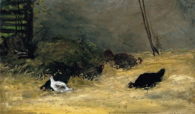 In the Chicken Coop by Paul Gauguin